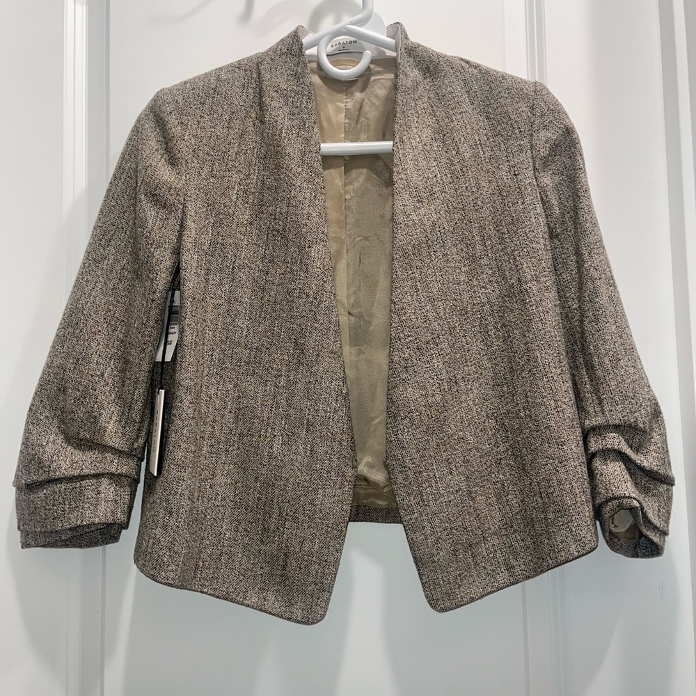NWT Babaton Atelier Aritzia Macauley short silk/wool blend blazer